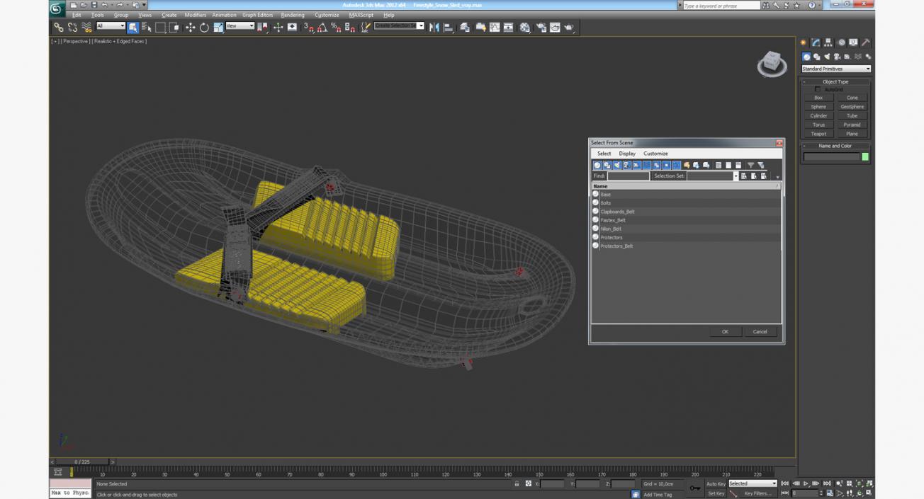 Freestyle Snow Sled 3D model