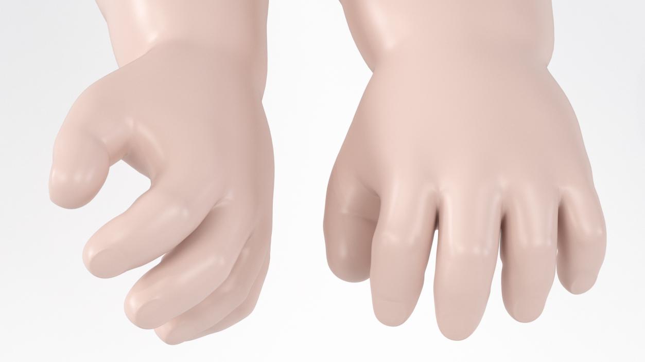 Baby CPR Dummy Hand 3D model