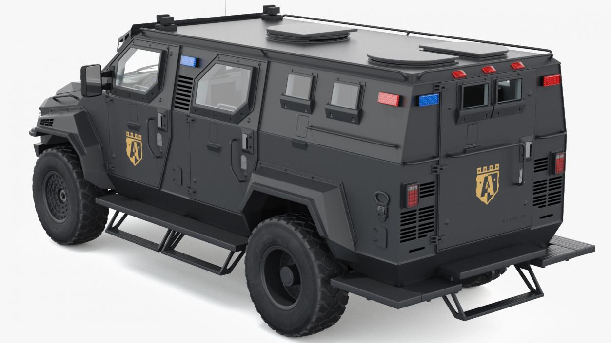 Armored SWAT Truck Pit-Bull VX Rigged 3D