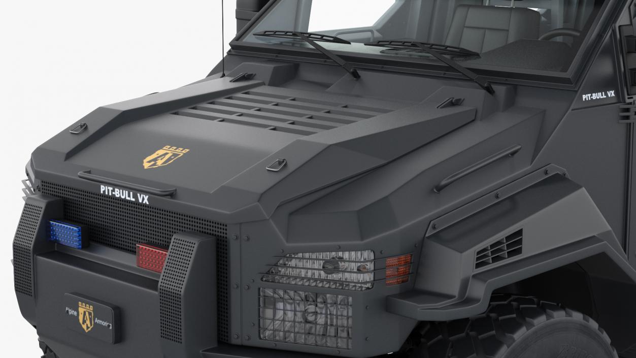 Armored SWAT Truck Pit-Bull VX Rigged 3D