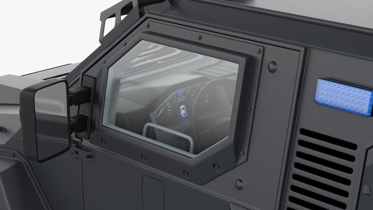 Armored SWAT Truck Pit-Bull VX Rigged 3D