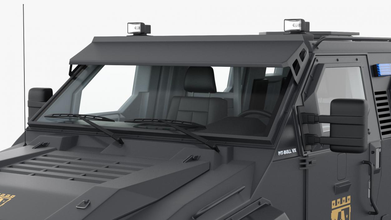 Armored SWAT Truck Pit-Bull VX Rigged 3D