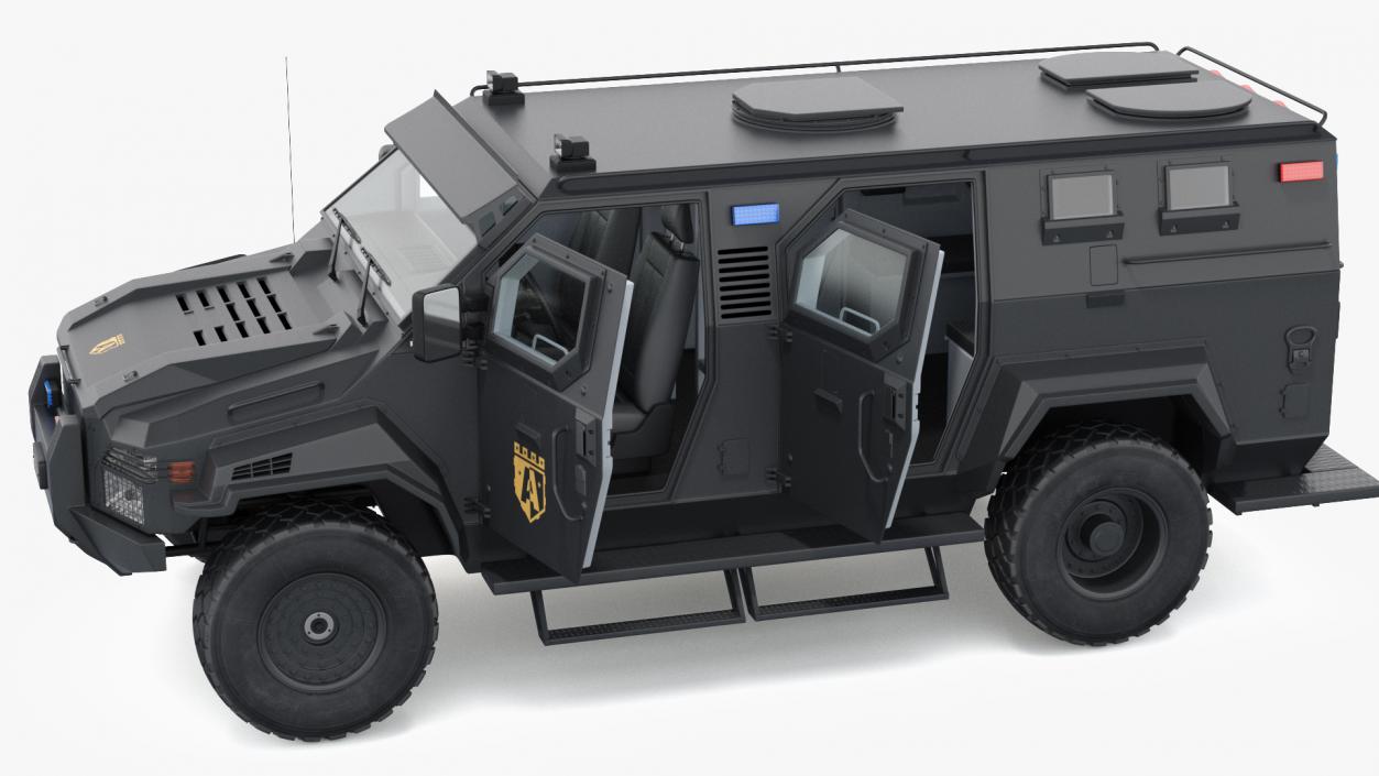 Armored SWAT Truck Pit-Bull VX Rigged 3D