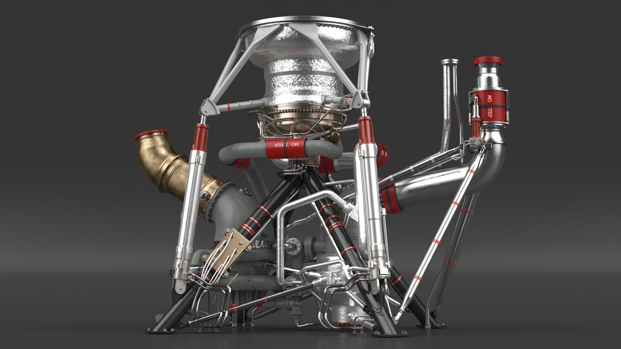 3D Rocket Engine RS 68 Assembly model