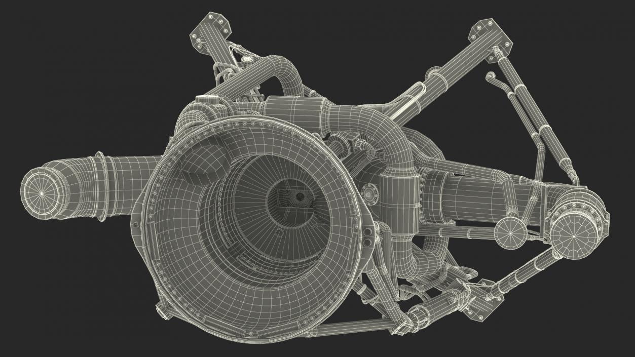 3D Rocket Engine RS 68 Assembly model