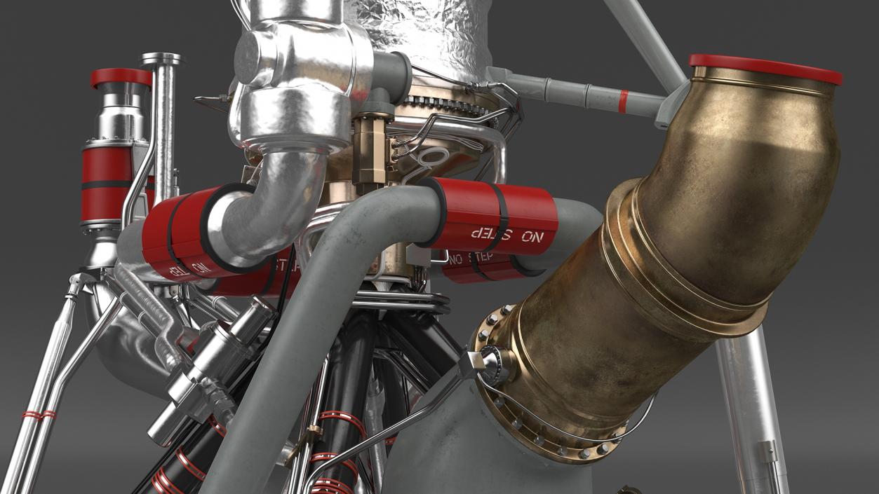 3D Rocket Engine RS 68 Assembly model