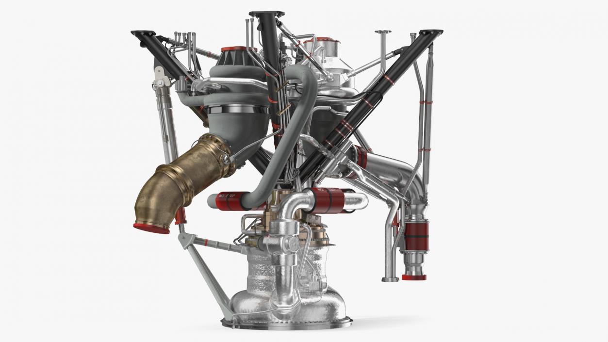 3D Rocket Engine RS 68 Assembly model