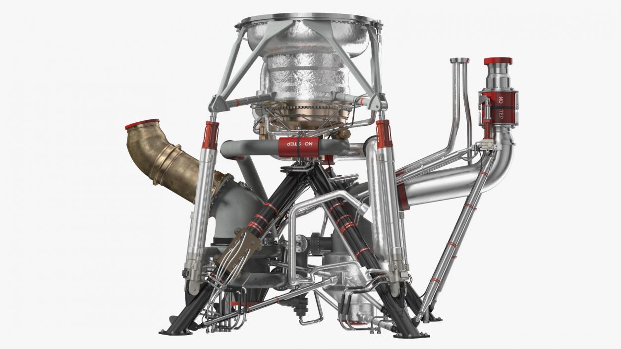 3D Rocket Engine RS 68 Assembly model