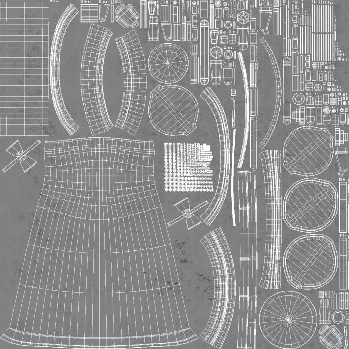 3D Rocket Engine RS 68 Assembly model