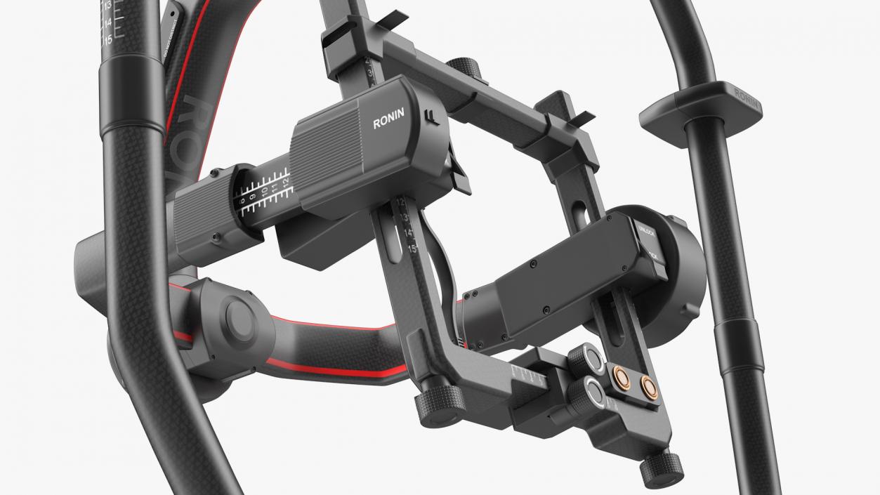 3D DJI Ronin 2 Camera Stabilizer Rigged