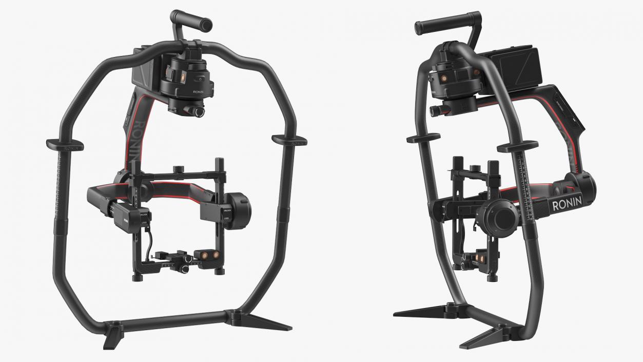 3D DJI Ronin 2 Camera Stabilizer Rigged