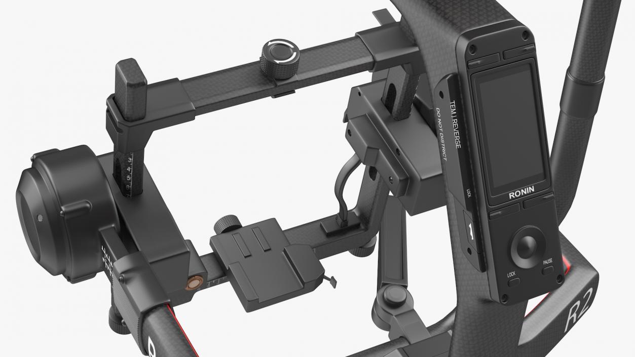 3D DJI Ronin 2 Camera Stabilizer Rigged