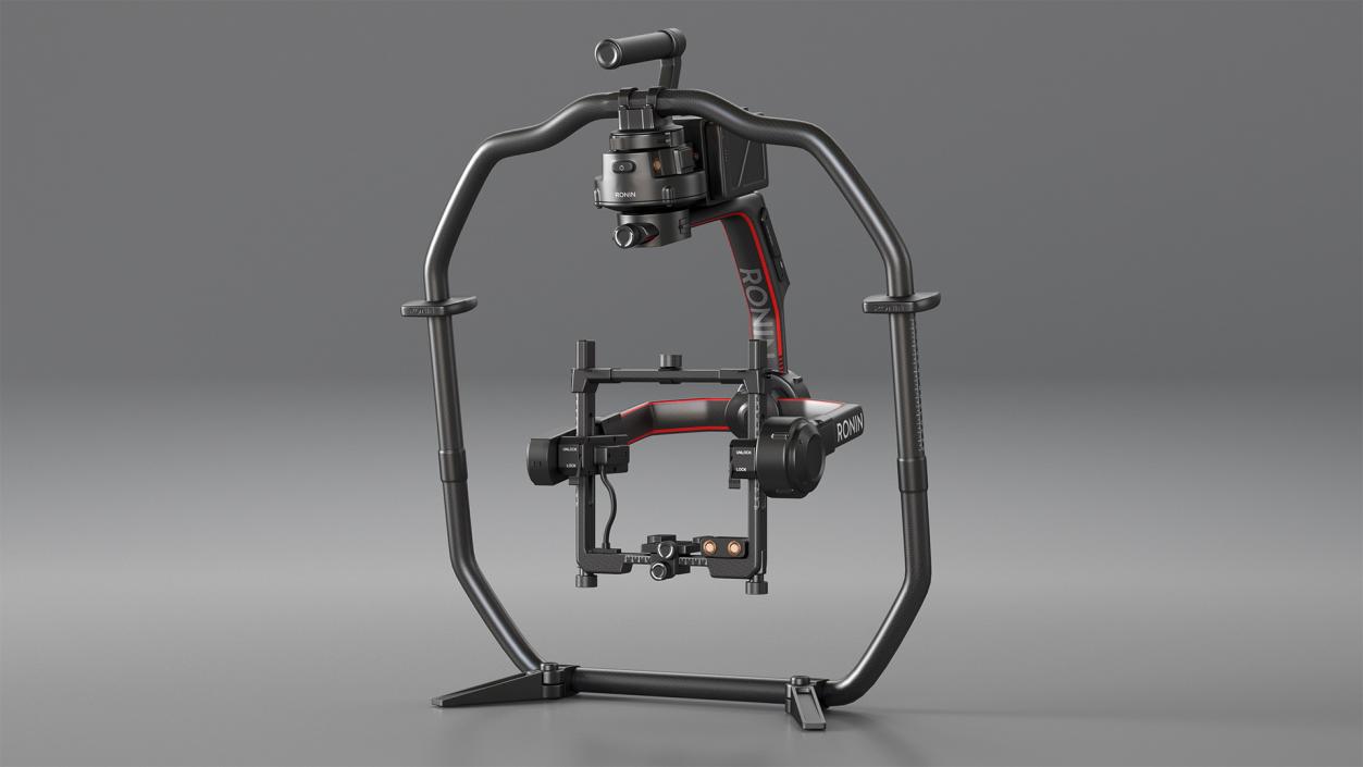 3D DJI Ronin 2 Camera Stabilizer Rigged