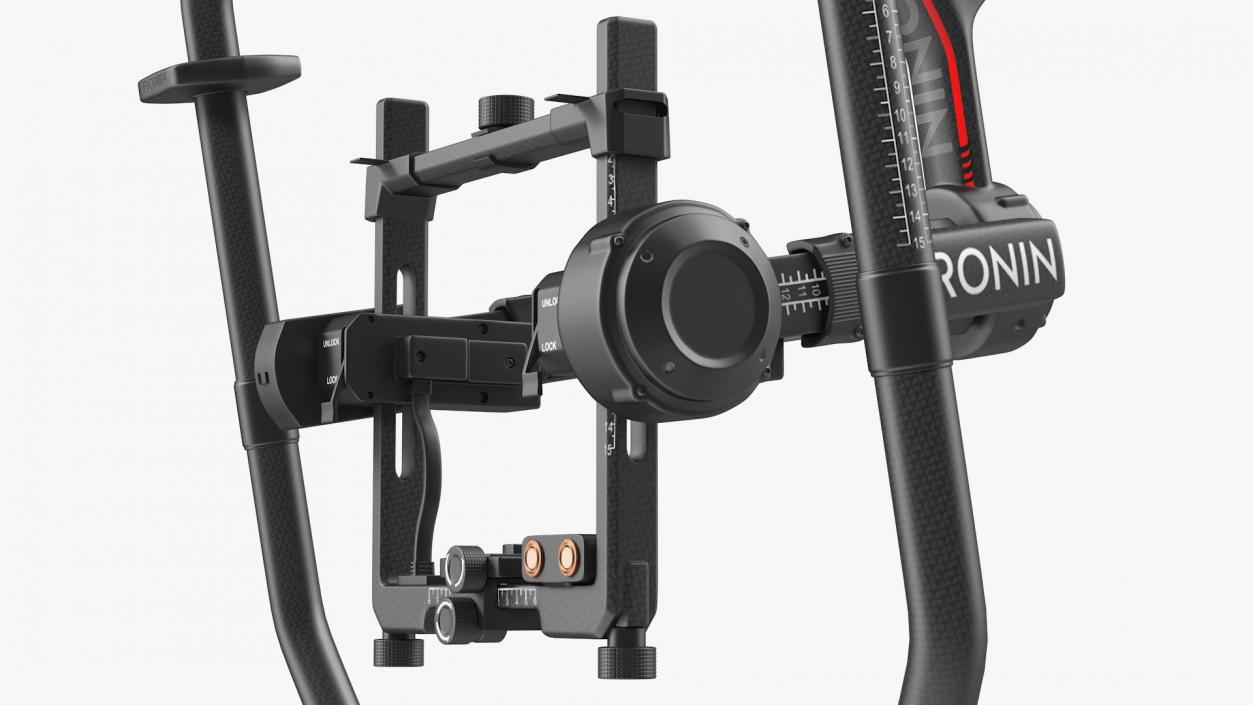 3D DJI Ronin 2 Camera Stabilizer Rigged