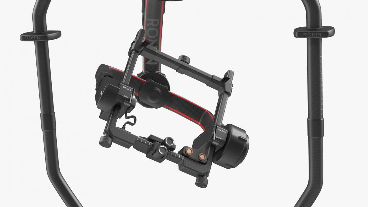 3D DJI Ronin 2 Camera Stabilizer Rigged