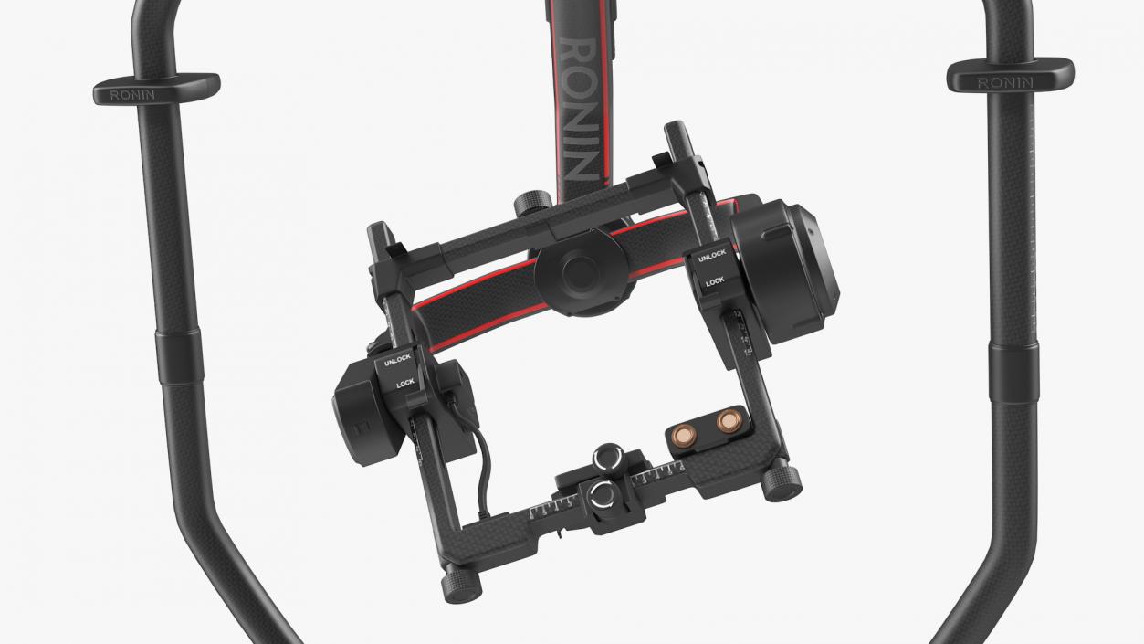 3D DJI Ronin 2 Camera Stabilizer Rigged