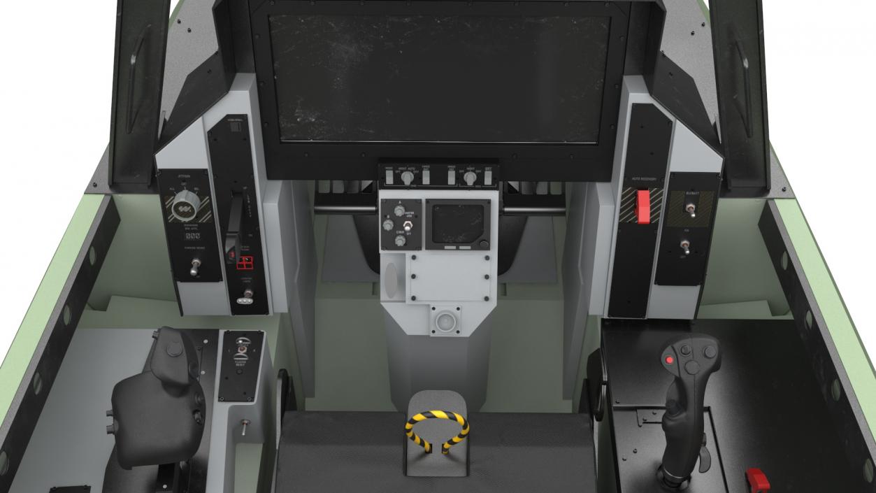 3D Fighter Cockpit Simulator Generic model