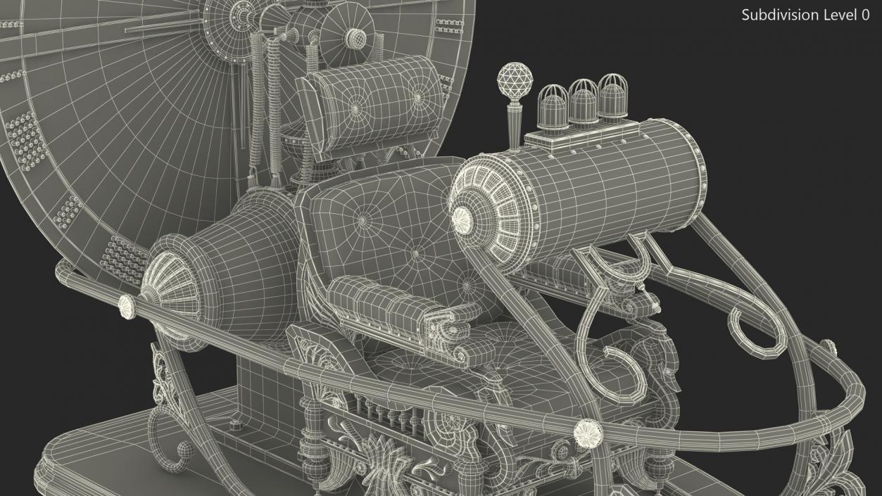 Time Machine from Herbert Wells Fiction 3D model