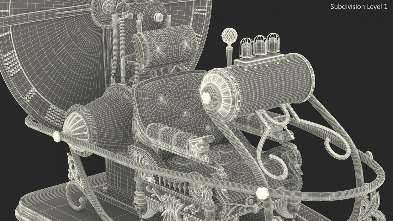 Time Machine from Herbert Wells Fiction 3D model