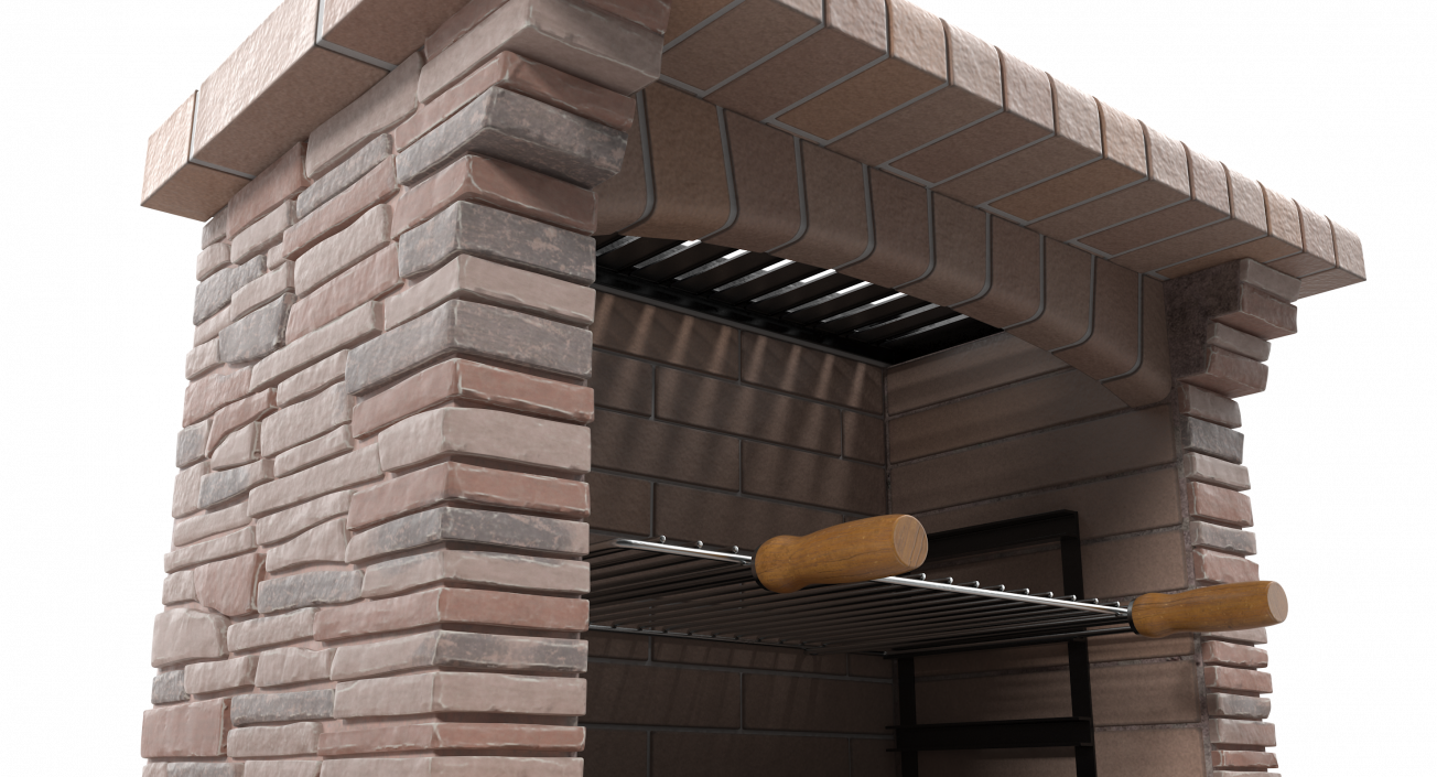 Stone Barbecue 3D model