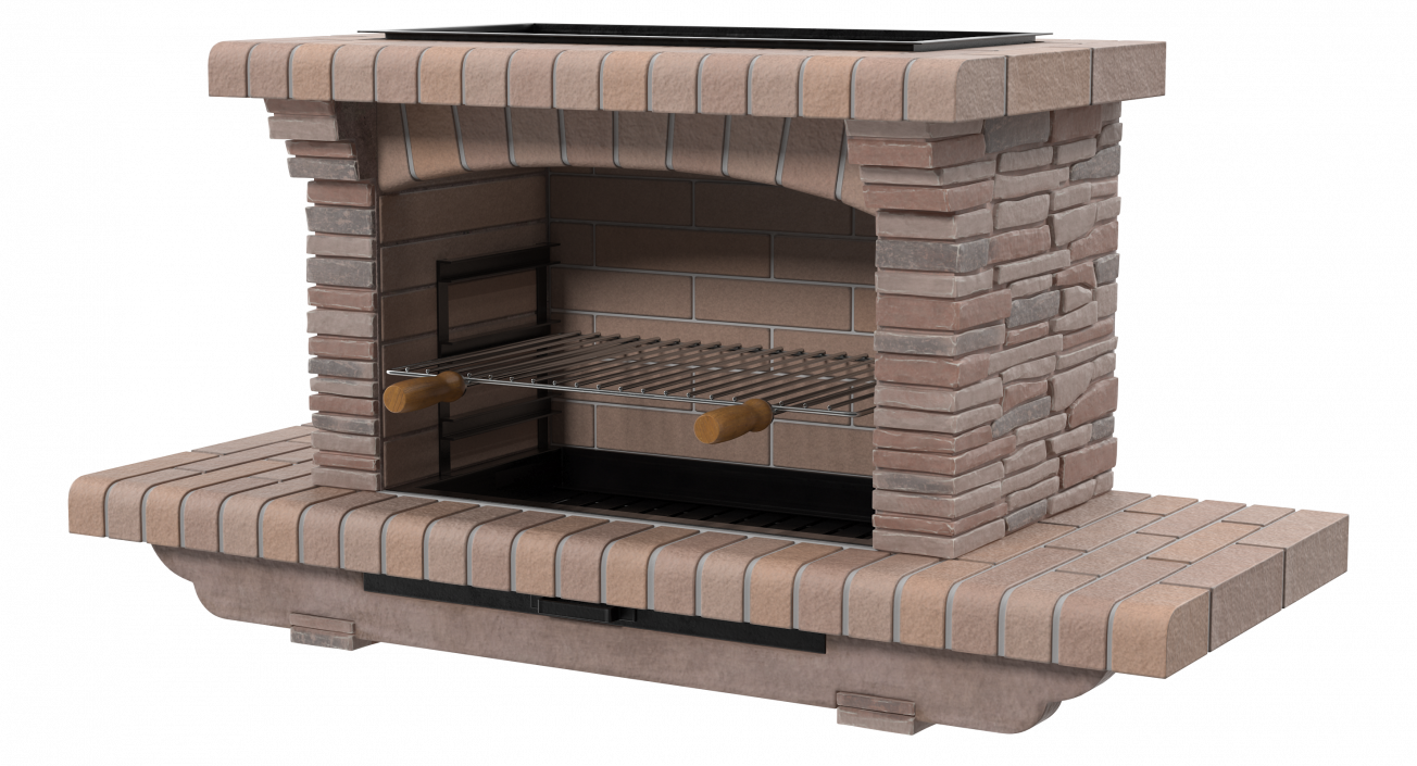 Stone Barbecue 3D model