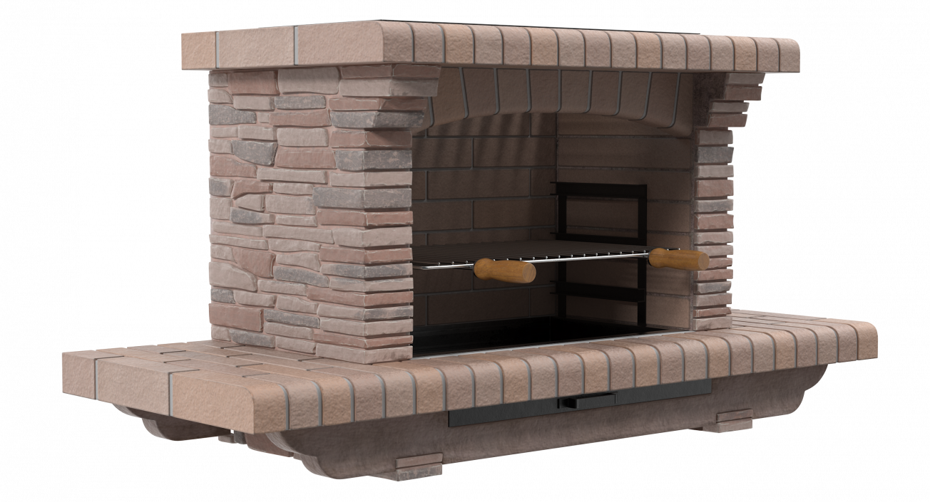 Stone Barbecue 3D model