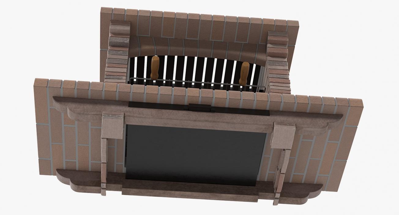 Stone Barbecue 3D model