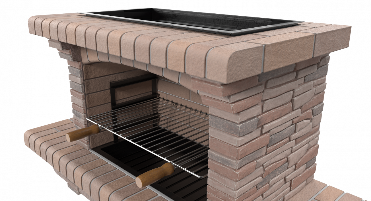 Stone Barbecue 3D model