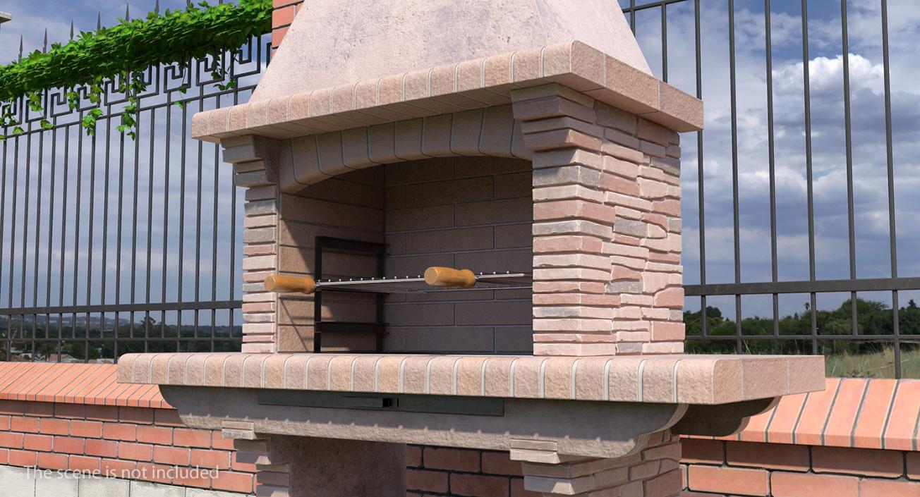 Stone Barbecue 3D model