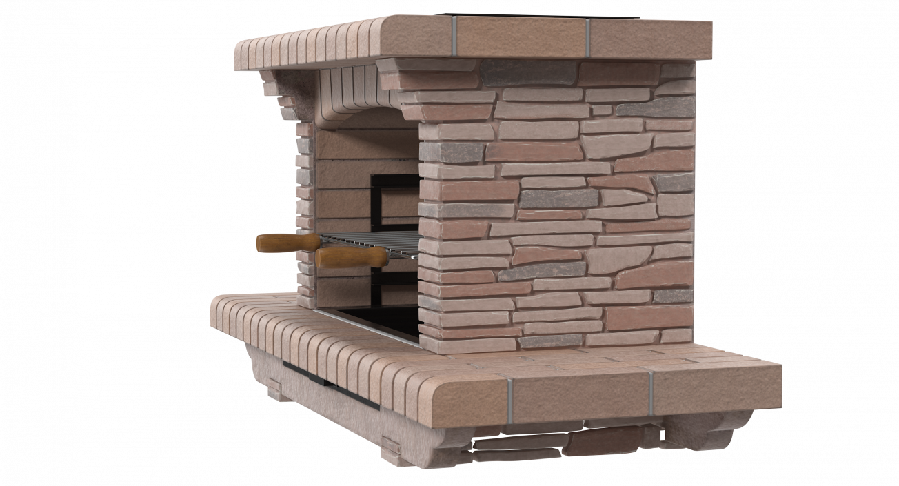 Stone Barbecue 3D model