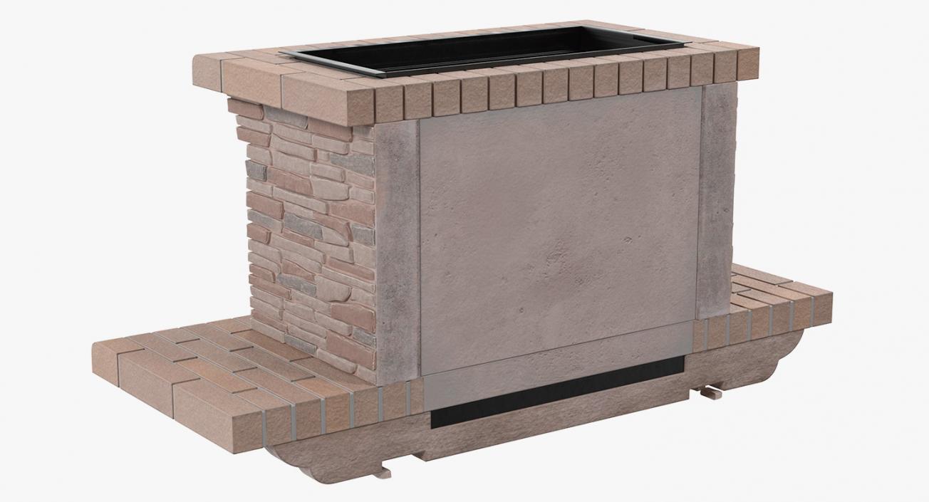 Stone Barbecue 3D model