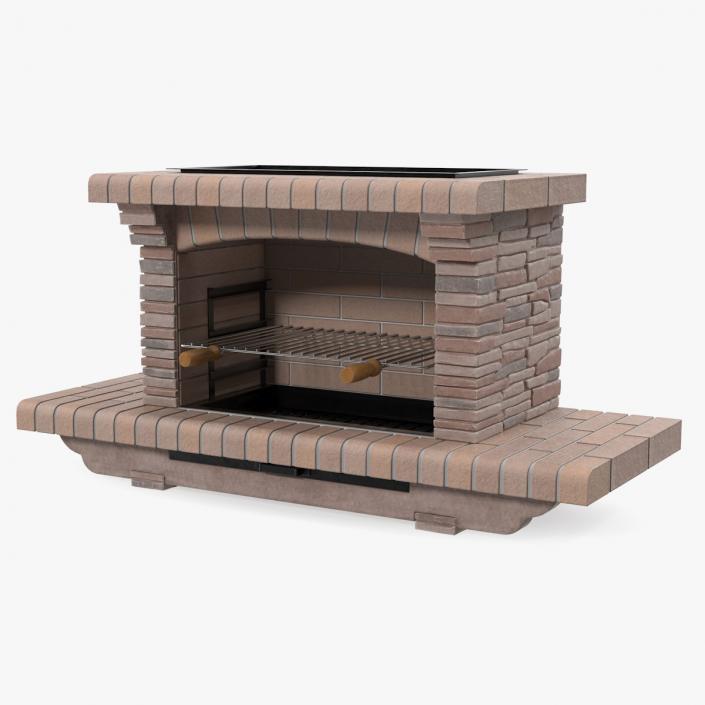 Stone Barbecue 3D model