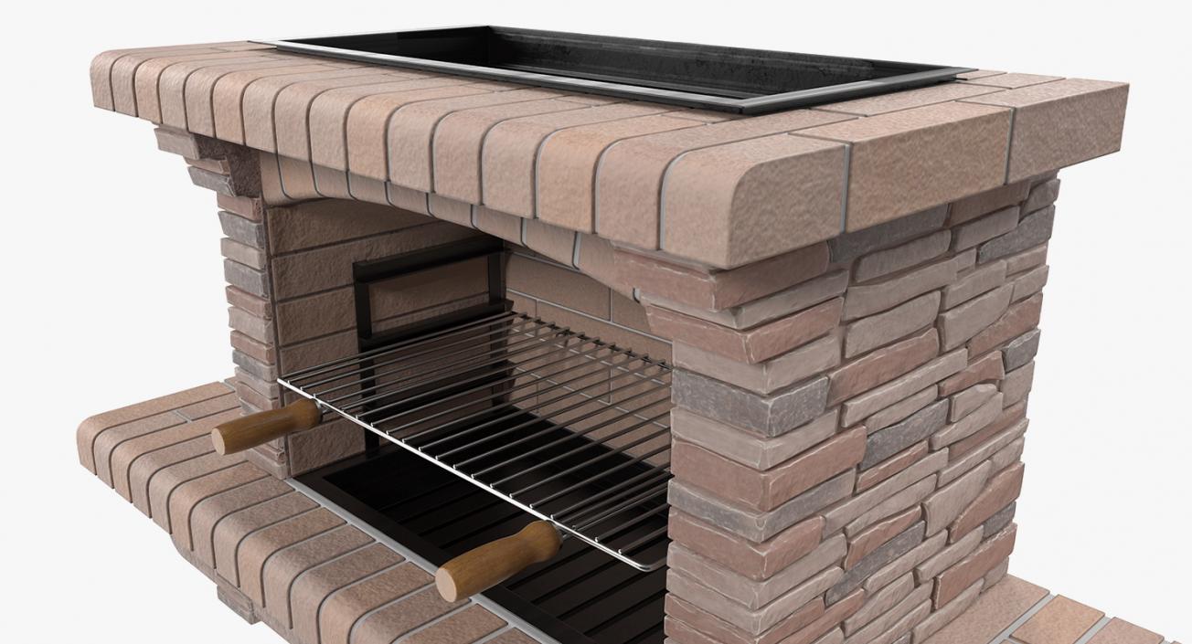 Stone Barbecue 3D model