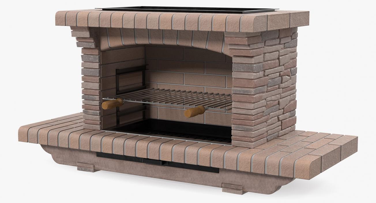 Stone Barbecue 3D model