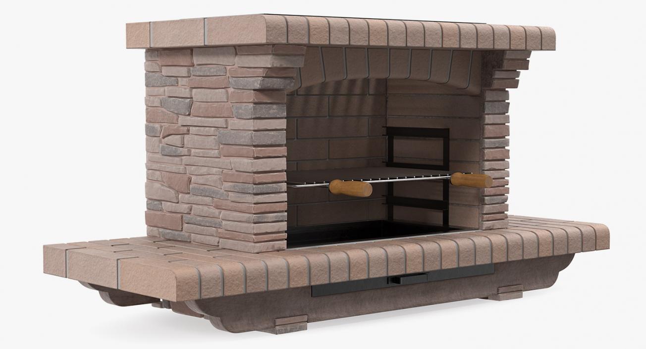 Stone Barbecue 3D model