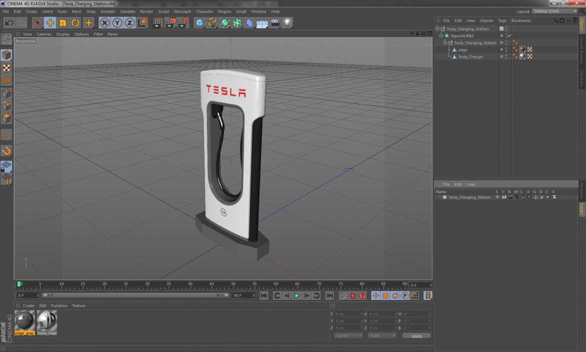 Tesla Charging Station 3D