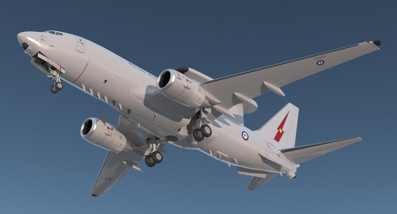 Boeing 737 Wedgetail Royal Australian Air Force Rigged 3D model