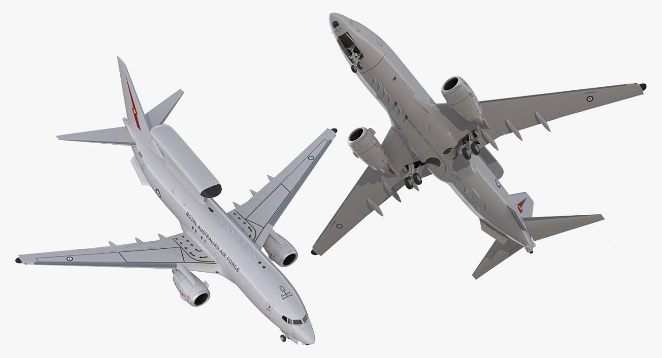 Boeing 737 Wedgetail Royal Australian Air Force Rigged 3D model