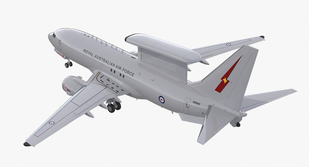 Boeing 737 Wedgetail Royal Australian Air Force Rigged 3D model