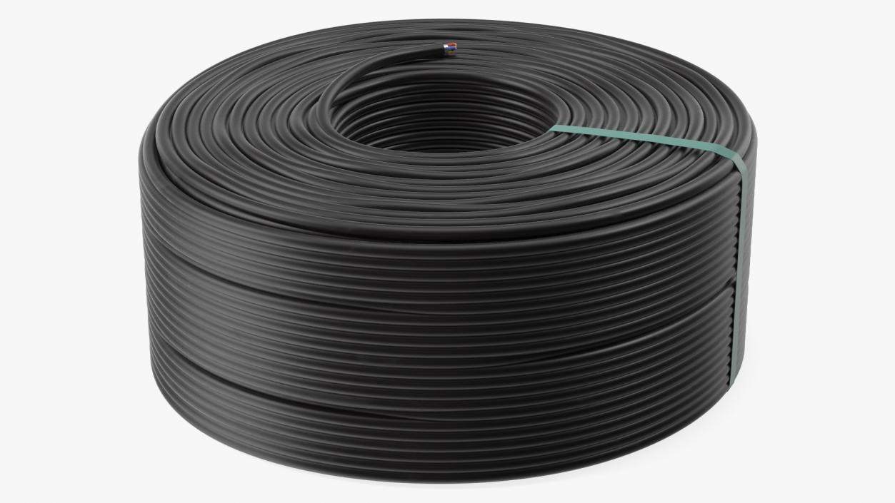 3D Coil Black Cable