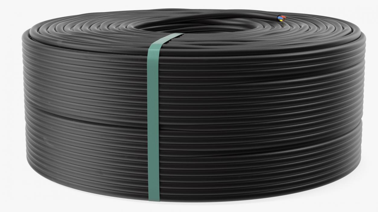 3D Coil Black Cable