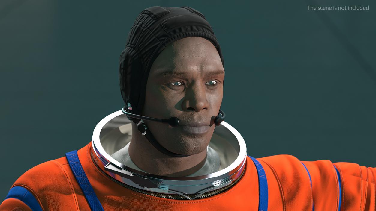 Astronaut in ACES Spacesuit Greetings Pose 3D