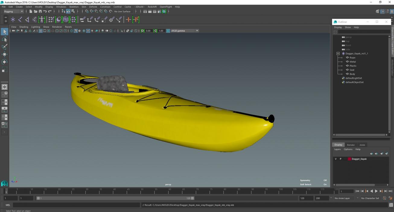 Dagger Kayak 3D