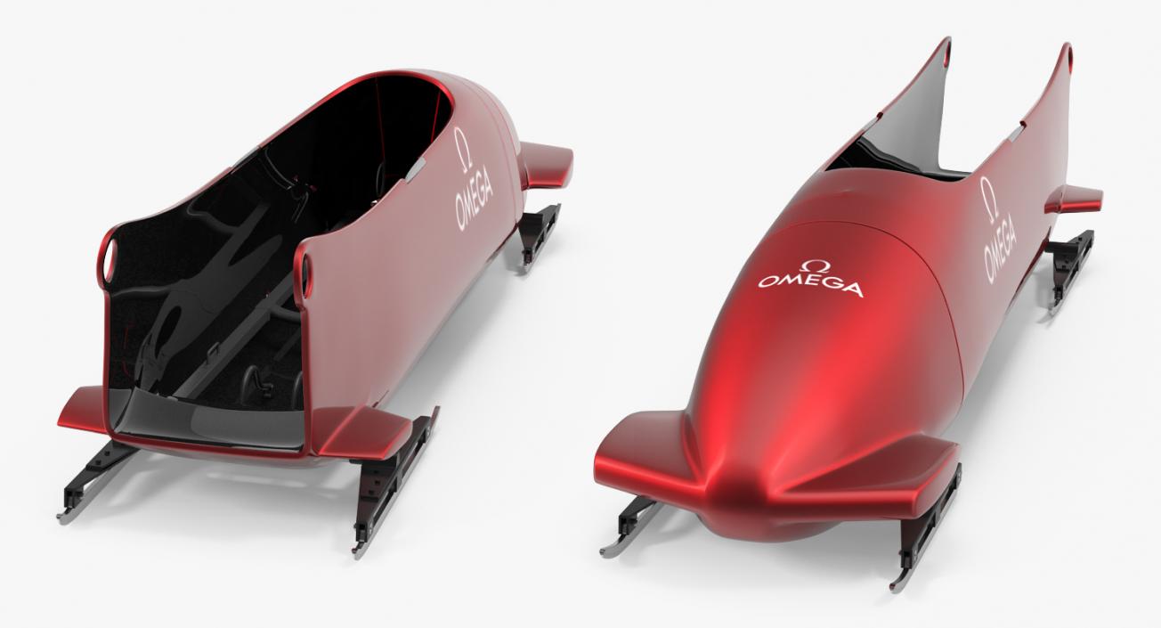 3D model Bobsled Four Person Omega