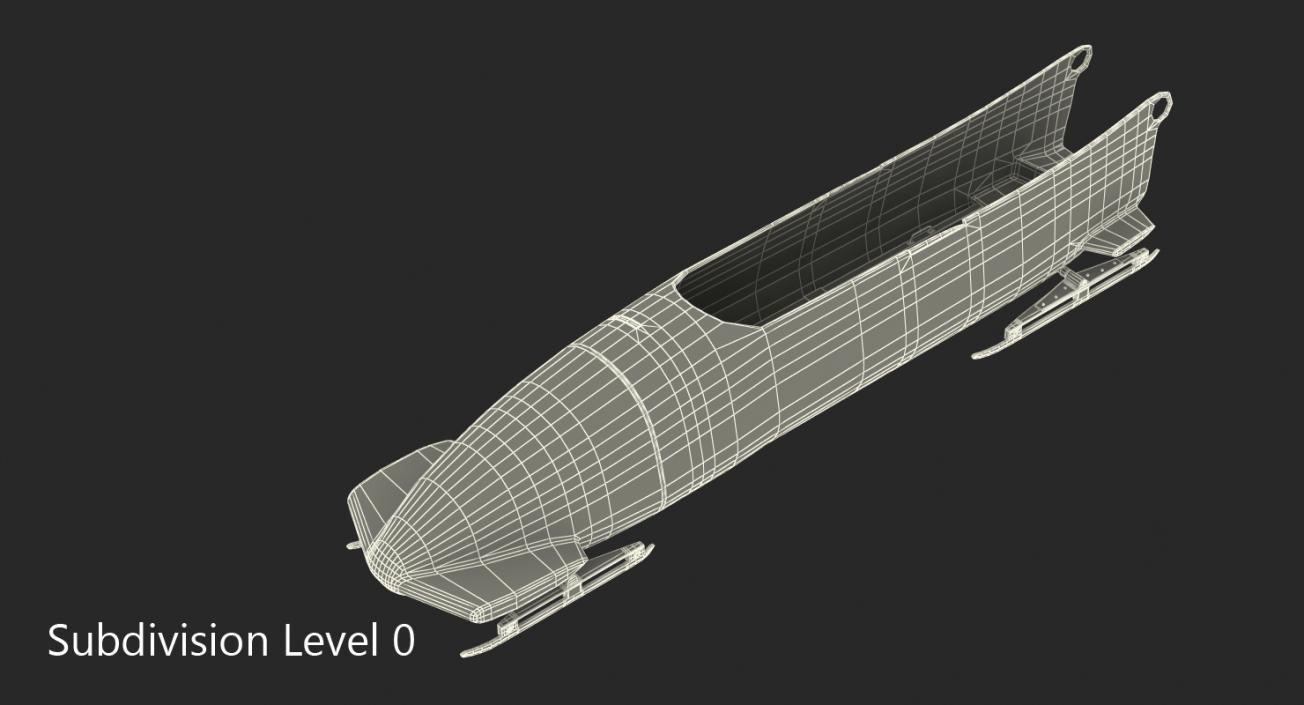 3D model Bobsled Four Person Omega