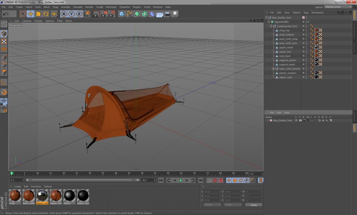 Bivy Shelter Tent 3D