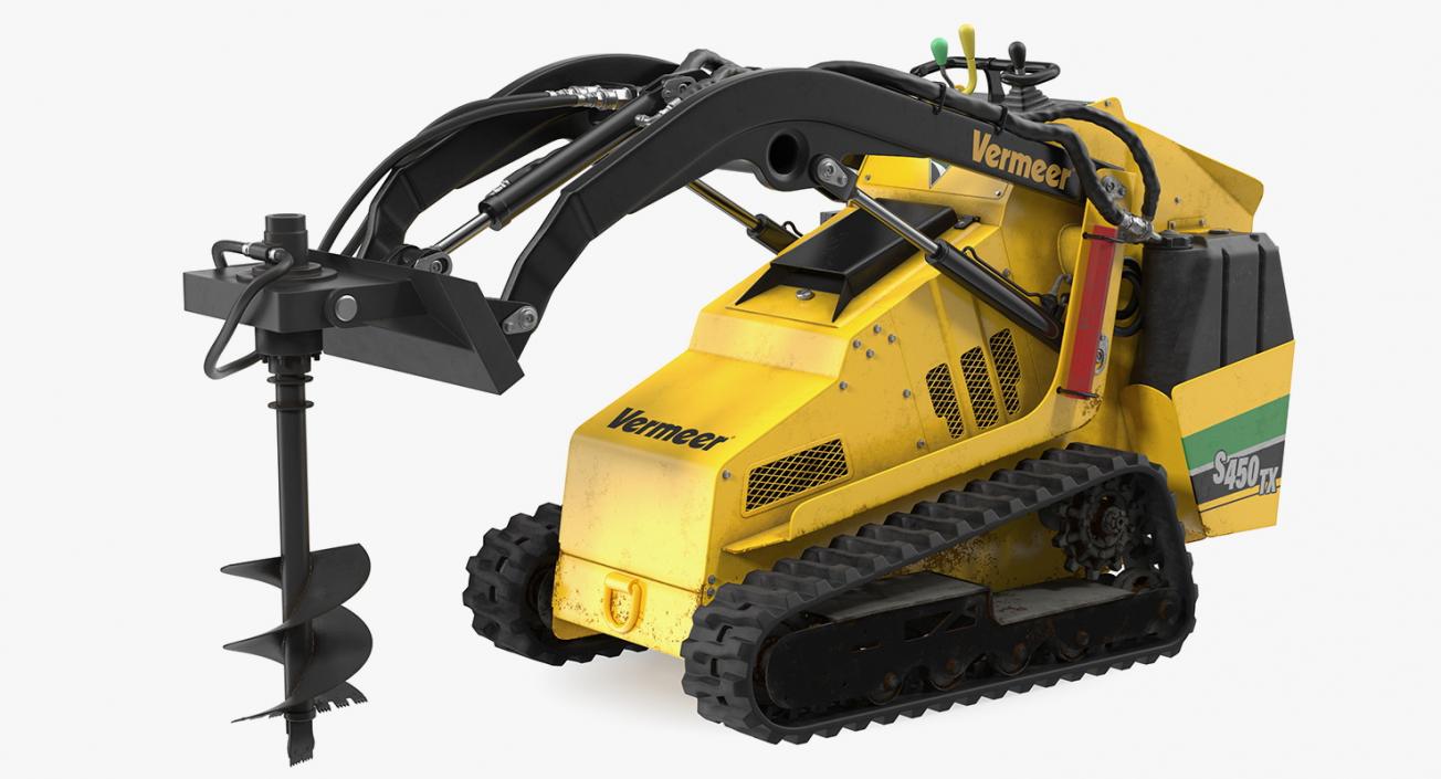 3D Mini Skid Steer Vermeer Rigged 3D Models Collection