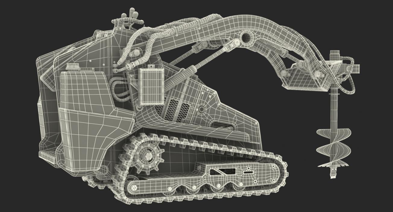 3D Mini Skid Steer Vermeer Rigged 3D Models Collection