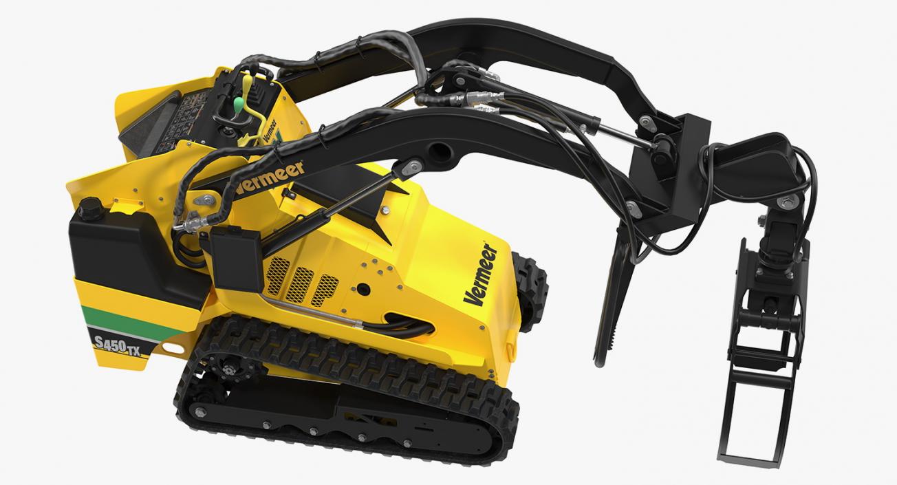 3D Mini Skid Steer Vermeer Rigged 3D Models Collection