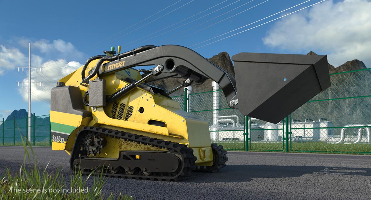 3D Mini Skid Steer Vermeer Rigged 3D Models Collection